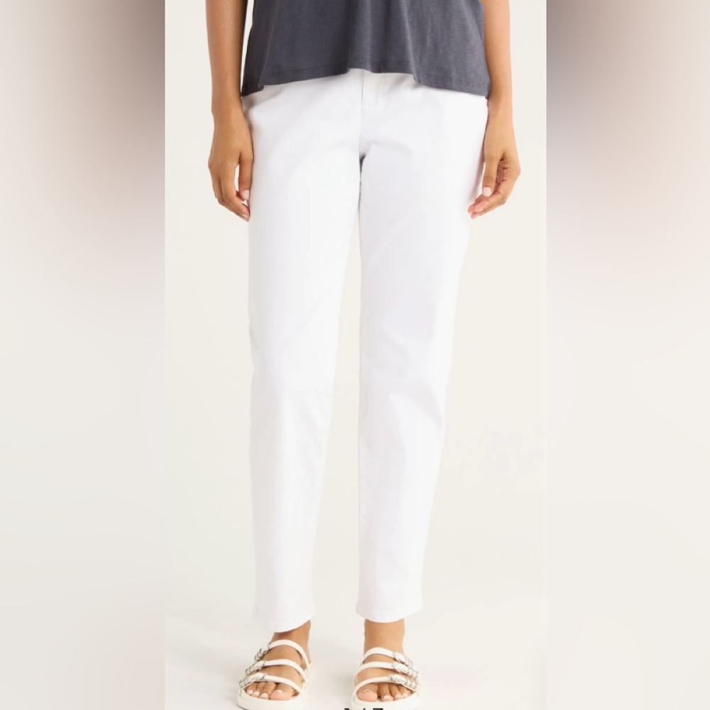 Eileen Fisher Women's White Straight Leg Jeans